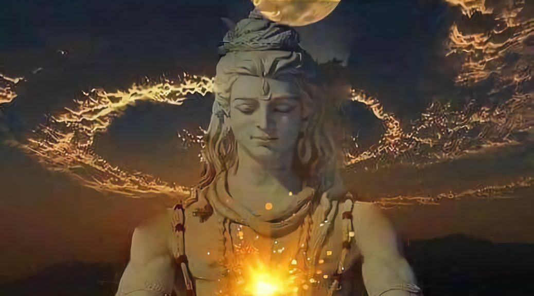 Shiva vor Wolken